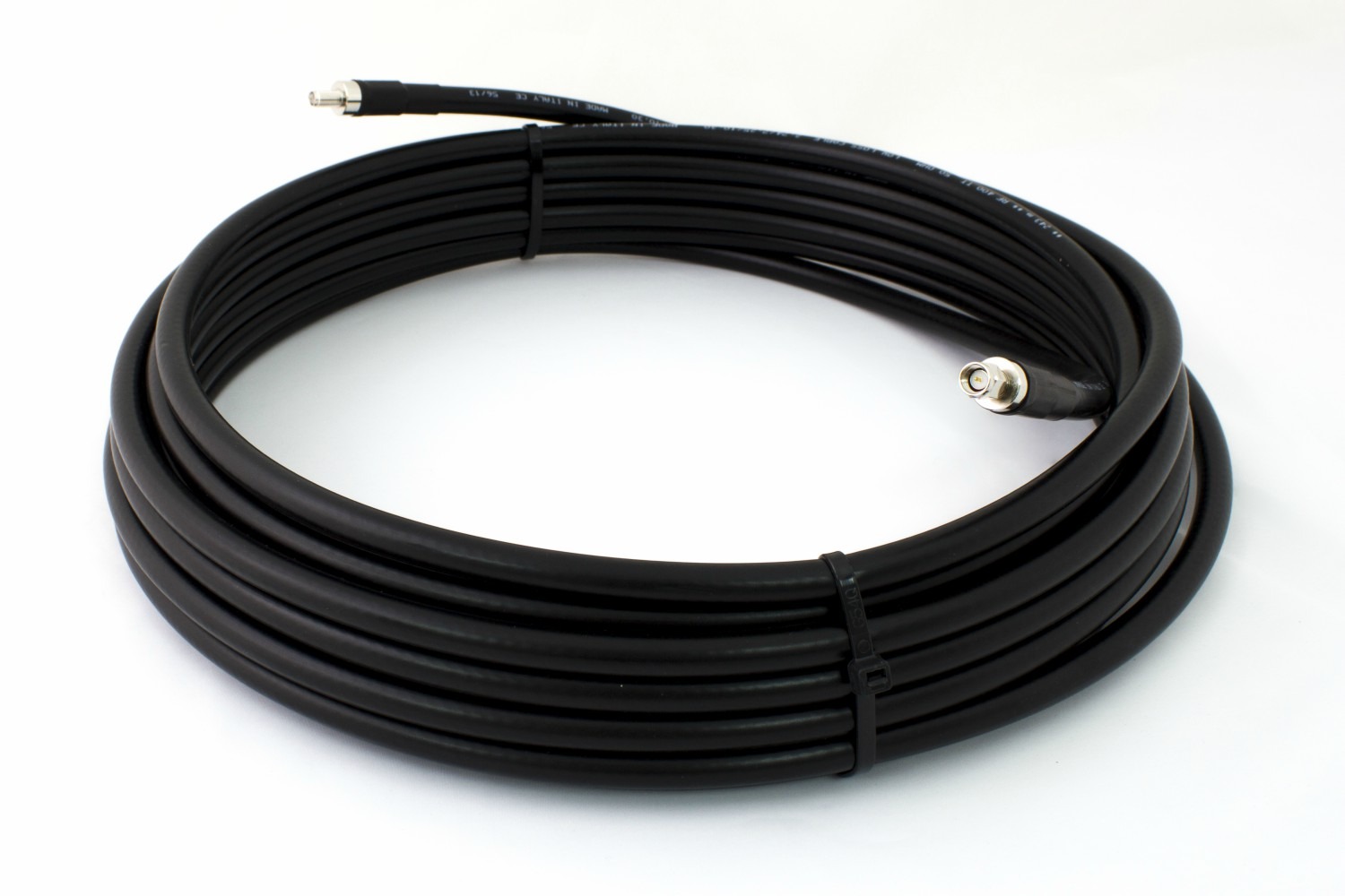 Low loss RF coaxial cables