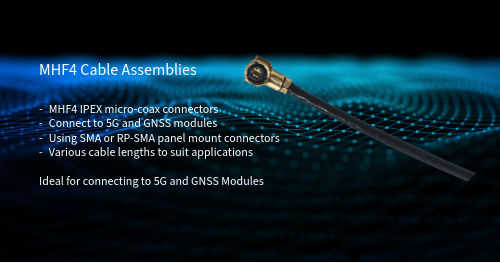 MHF4 cable assemblies